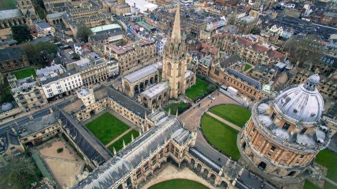 Aerial view of central Oxford by Sidharth Bhatia