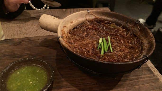 Rice noodle claypot at Kiln