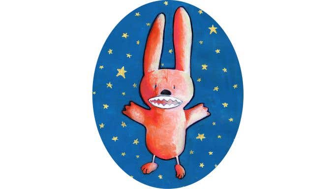 Bunny illustration on Astro Bunny label