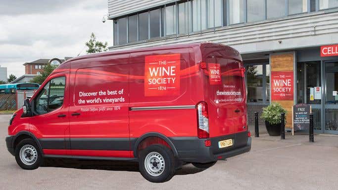 Wine Society van outside HQ