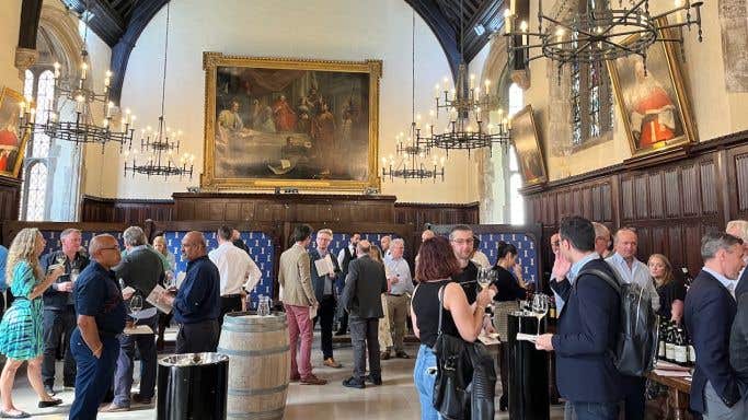 Bibendum tasting in Lincoln's Inn Great Hall in May 2023