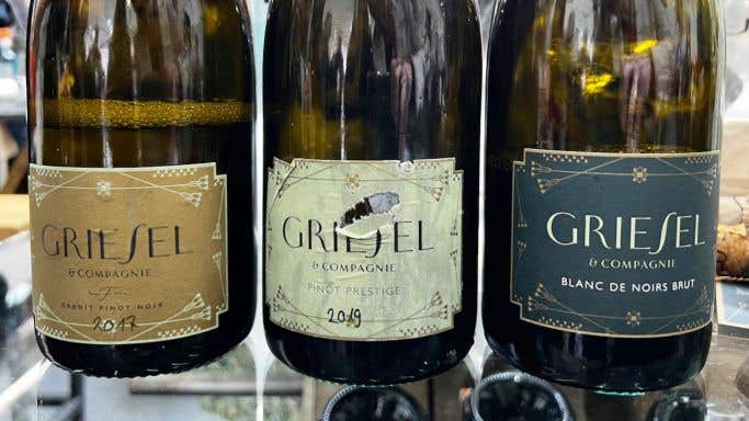Griesel Sekt bottle line-up