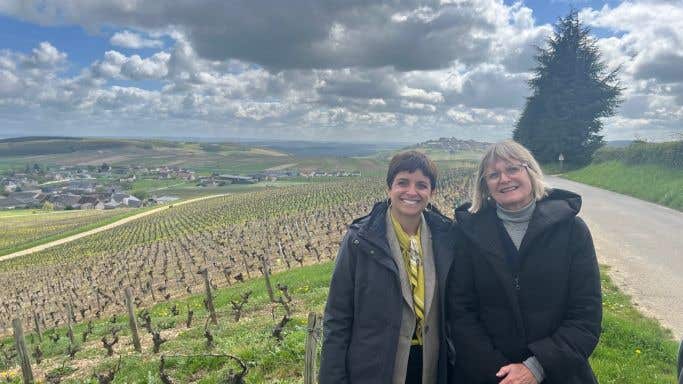 Florencia and Jancis in Sancerre