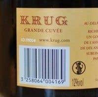 ID codes for Krug Grande Cuvée