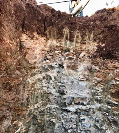 Farr soil profile in Sangreal vineyard