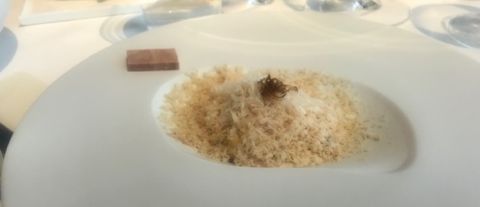 Shaved foie gras at Le Chambard of Kaysersberg, Alsace