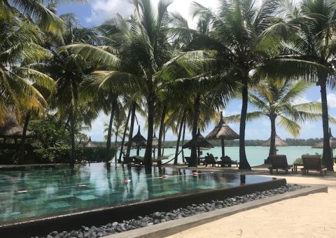 Pool number two at Prince Maurice hotel, Mauritius