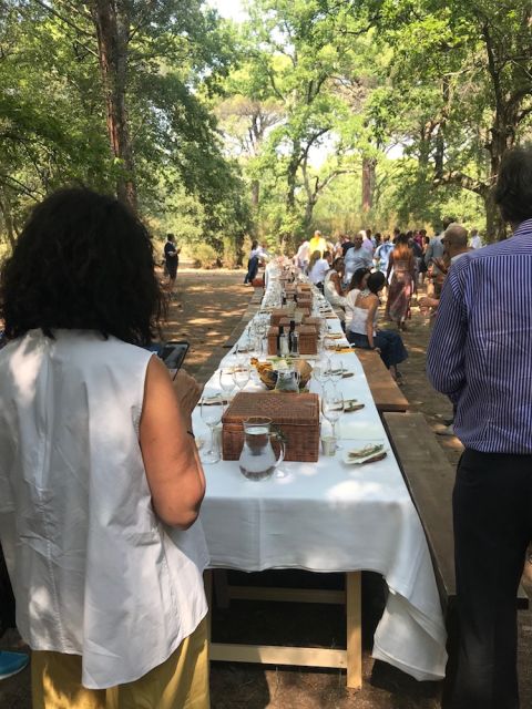 Albiera Antinori's picnic in Bolgheri on 31 August 2019