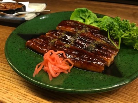 Teriyaki eel at Kikuchi restaurant in London