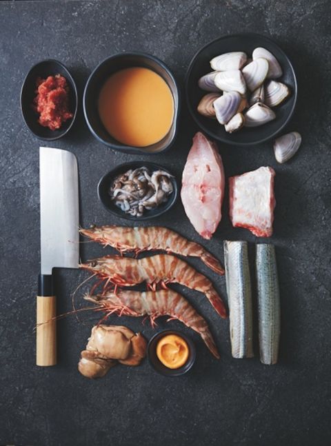 Josh Niland's ingredients for fish cassoulet