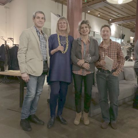 George, Jancis, Sofia and Julia at Greek Wine Night