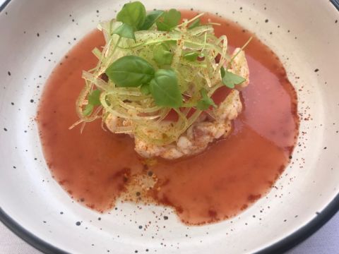 Moreton Bay bug Catalan style at Pilu restaurant, Sydney