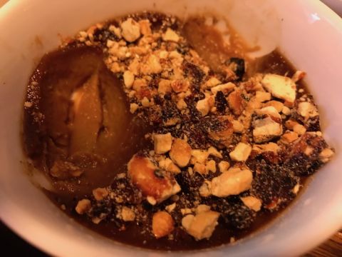 Jaggary dessert at the Lankan Filling Station, Sydney