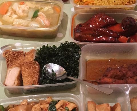 Chinese takeaway in boxes