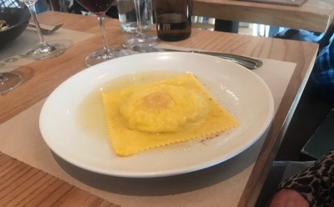 Raviolo at Cotogna, San Francisco