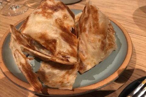Roti at Nari restaurant in San Francisco