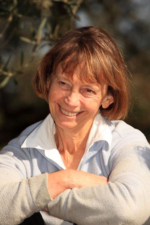 Hazel Murphy during Jane Hunt MW's olive harvest in 2010 by Steven Morris