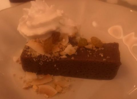 Sri Lankan dessert at Gymkhana restaurant in London