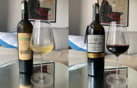 Ladora winery Chardonnay and Cabernet