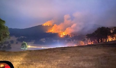 New Year's Eve 2019 Tumbarumba bushfire, picture courtesy of The Tumbarumba Times