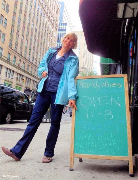 Wink Lorch outside Frankly Wines in Manhattan in 2013