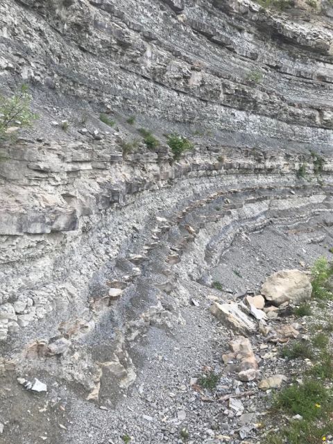 Marl and sandstone layers