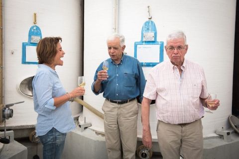 Francoise with her father Georges and uncle Roger