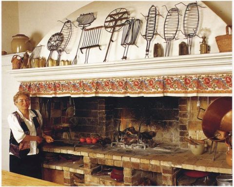 Lulu Peyraud in the kitchen of Domaine Tempier, by Katerina Kalogeraki