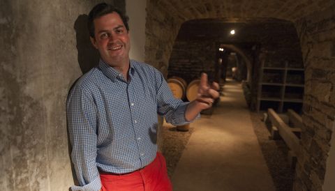 Louis-Michel Liger-Belair in his Vosne-Romanée cellar