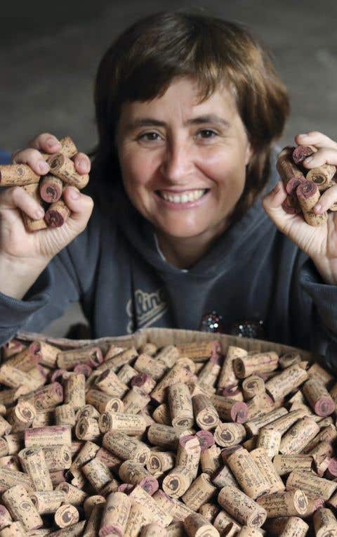Filipa Pato and corks in Portugal