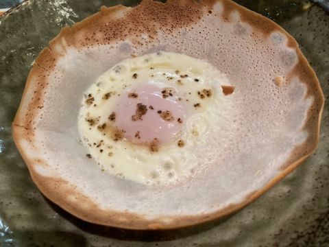 Sri Lankan hopper at The Dorchester