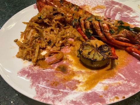 Lobster kottu at The Dorchester