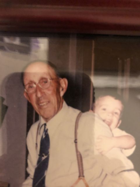 WWC21 Riley J - Fred Scherrer with his grandfather