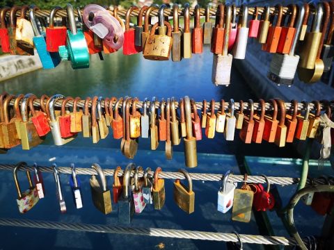 Ljubljana - Butchers' Bridge love locks