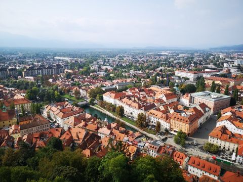 Ljubljanski Castle - view from the top tower