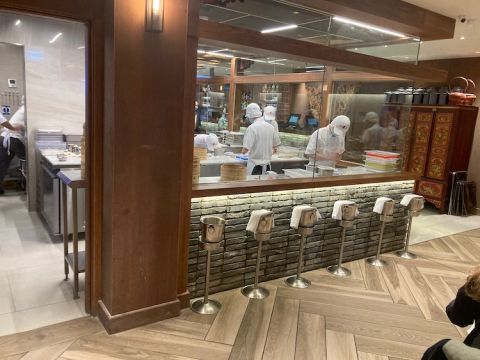 Dumpling kitchen at Din Tai Fung 
