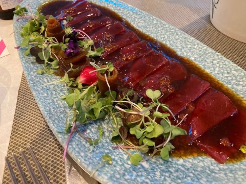 Tuna tataki at Cal Campaner