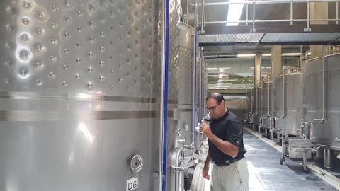 Ixsir winery with Chief Winemaker Gabi Rivero
