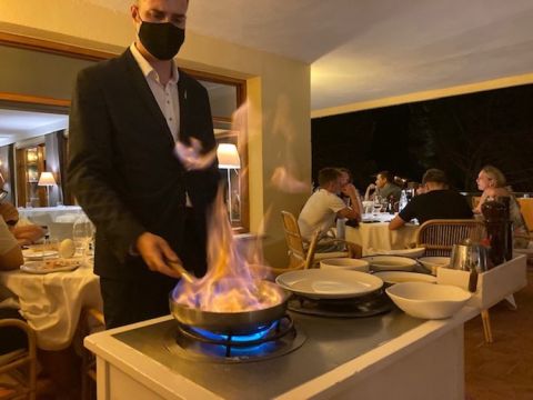 Almadraba rigatoni tablesde preparation