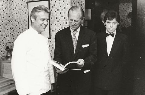 Fredy Girardet, HRH Prince Philip and John Davey