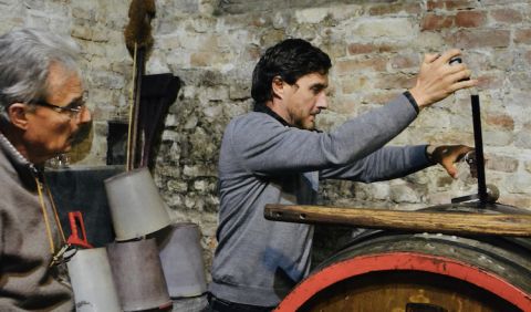 Guido Corino with his father