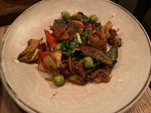 red hot dry curry at Kiln