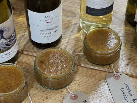 The cooking-with-wine experiment - sauces made with white wines