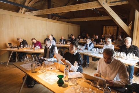 Blaufrankisch summit attendees inside