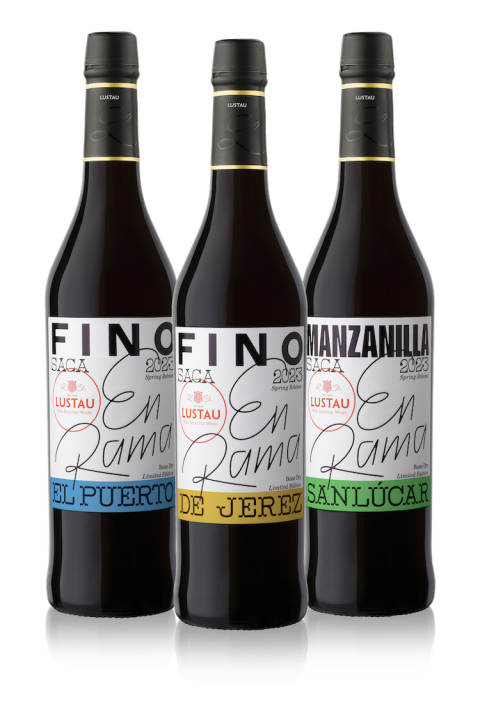 Lustau's 3 en rama sherries