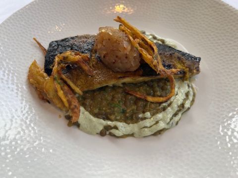 Chez Bruce tandoori mackerel