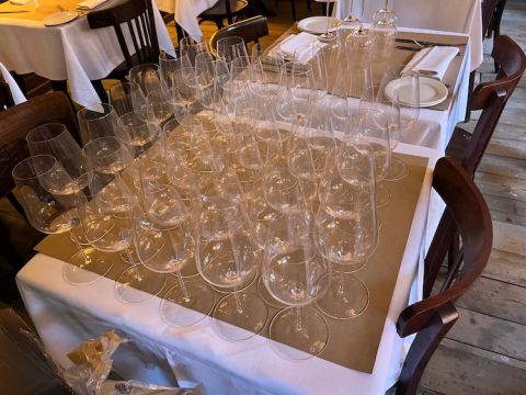 JR glasses at The Devonshire