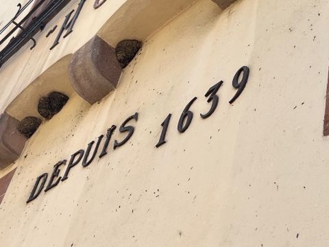 Outside Hugel, depuis 1639, the epitome of Alsace tradition