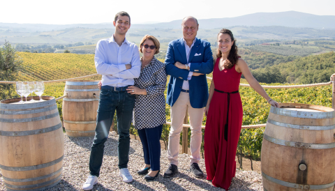 Andrea, Daniela, Sergio and Giulia Zingarelli of Rocca delle Macie