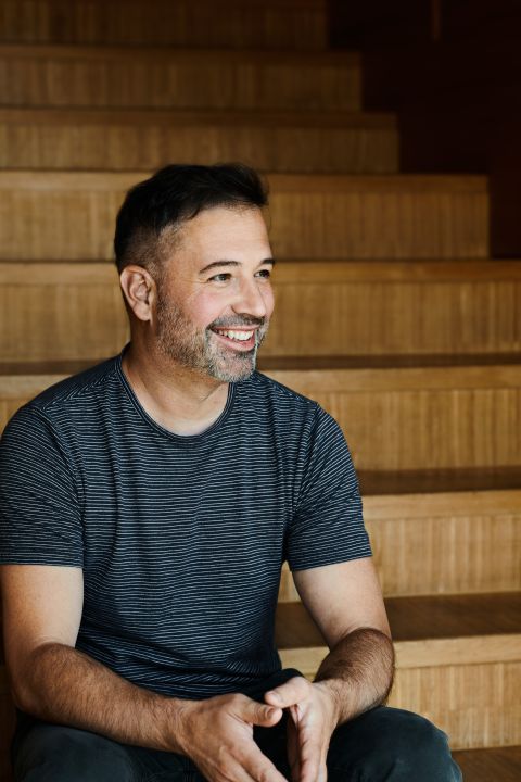 Christoph Neumeister seated